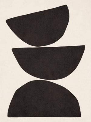 MINIMALIST GEOMETRIC FORMS - BLACK 02