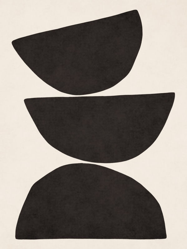 MINIMALIST GEOMETRIC FORMS - BLACK 02