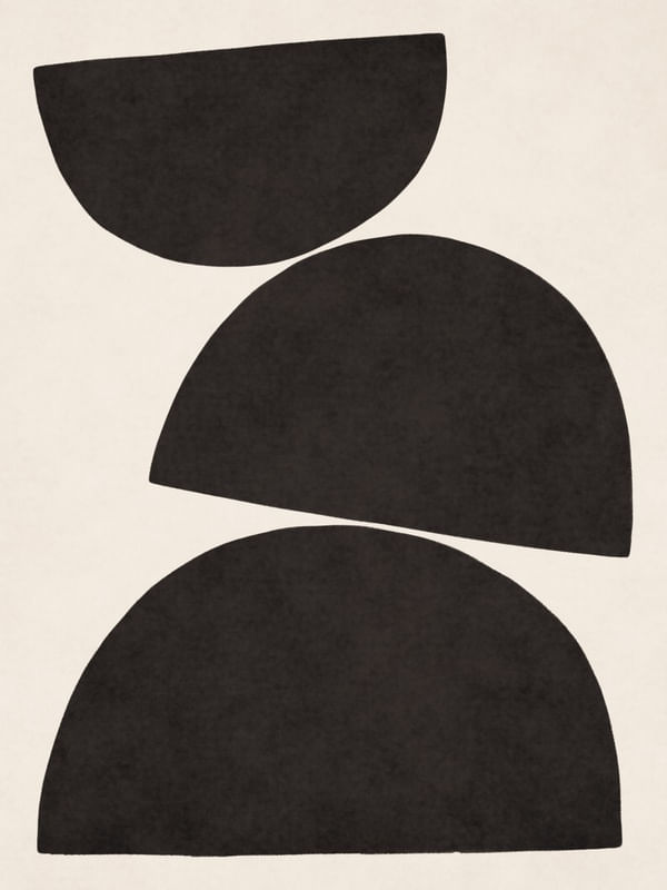 MINIMALIST GEOMETRIC FORMS - BLACK 03
