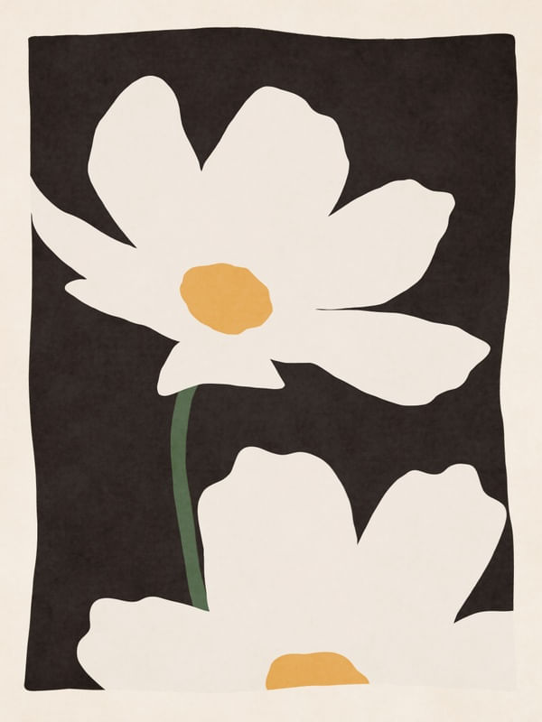MINIMALIST FLOWERS - BLACK 03