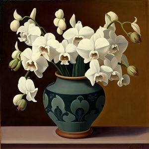 VASO COM ORQUIDEAS BY AI