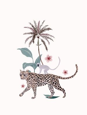 FANTOM FIFI ART - BOTANICAL ILLUSTRATION TIGER