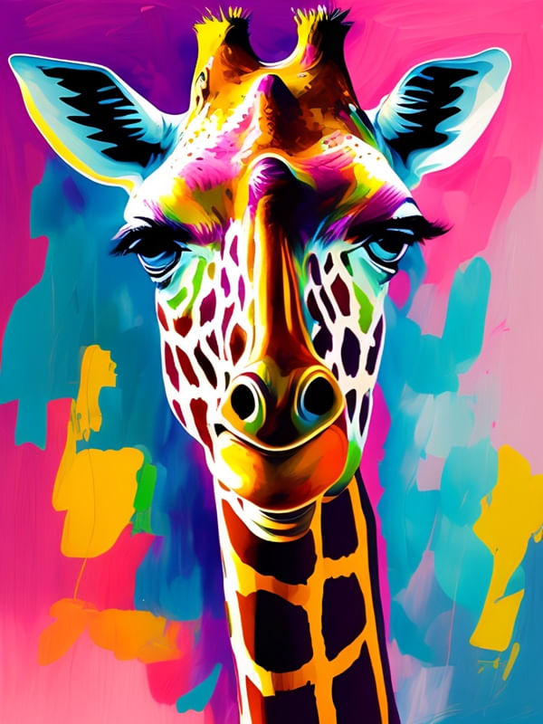 GIRAFA COLOR 03 BY AI