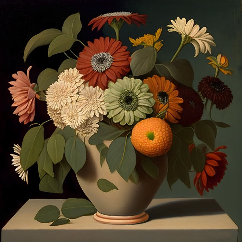 VASO COM FLORES BY AI
