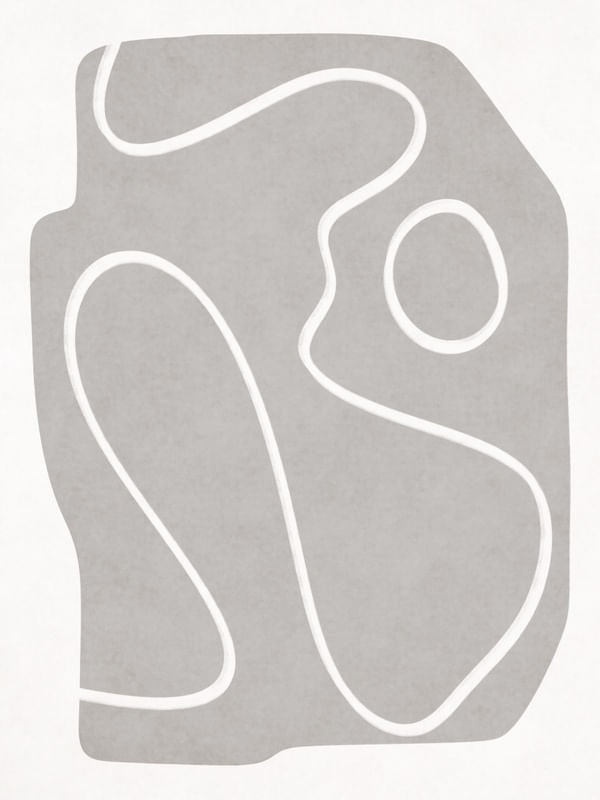 MINIMALIST ABSTRACT LINE - GRAY 02