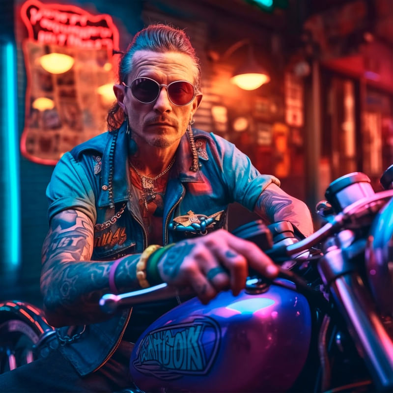 HELL BIKER BY AI