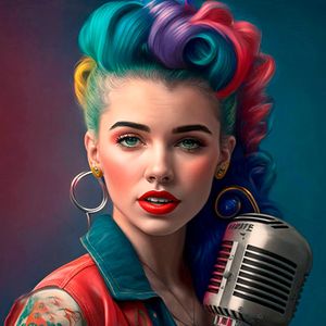 ROCKER GIRL BY AI