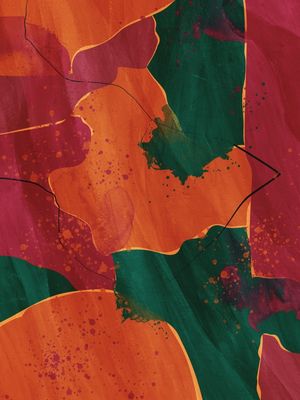ORANGE ABSTRACT BY TAS