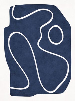 MINIMALIST ABSTRACT LINE - BLUE 01