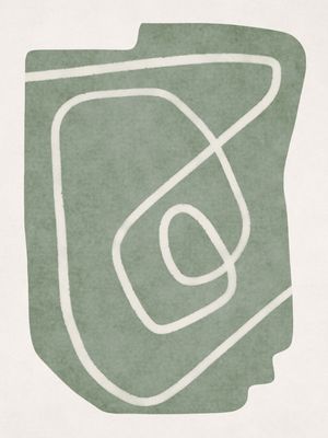 MINIMALIST ABSTRACT ART - GREENISH 01