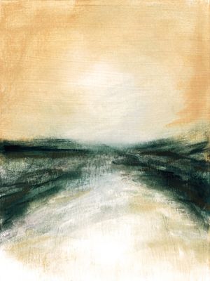 DESTINY 2 BEGE VERDE PAISAGEM - ABSTRATO PANORAMICO NATUREZA PINTURA