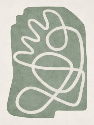 MINIMALIST ABSTRACT ART - GREENISH 02