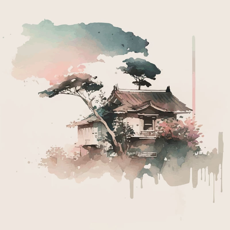 ORIENTAL AQUARELA 3 BY AI