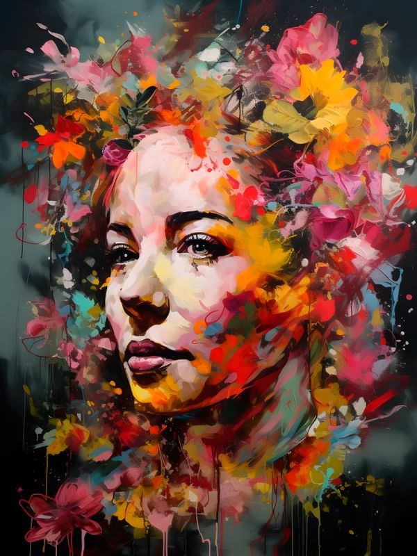 MULHER FLORAL BY AI