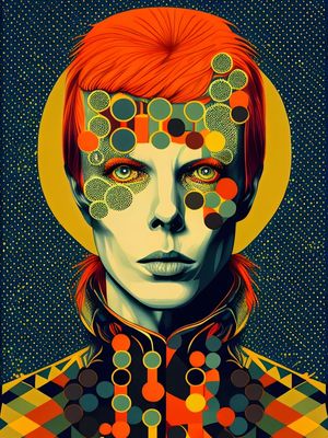 DAVID BOWIE THE SPIDER FROM MARS BY AI