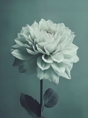 UMA FLOR ROSA POREM VERDE - BY AI