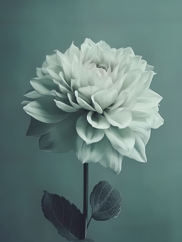 UMA FLOR ROSA POREM VERDE - BY AI