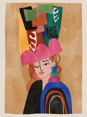THE HAT WITH CUT OUTS BY TAS
