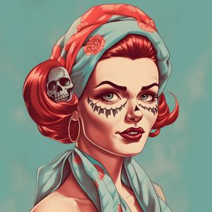 AMALIA SKULL FACE BY AI
