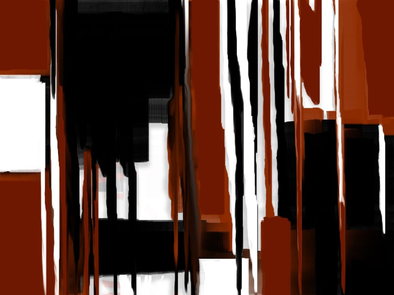 ABSTRATO INTERROGAÇÕES ARTISTA GLORIA RIMES