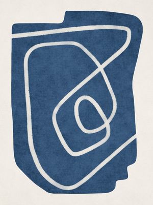 MINIMALIST ABSTRACT ART - BLUE 01