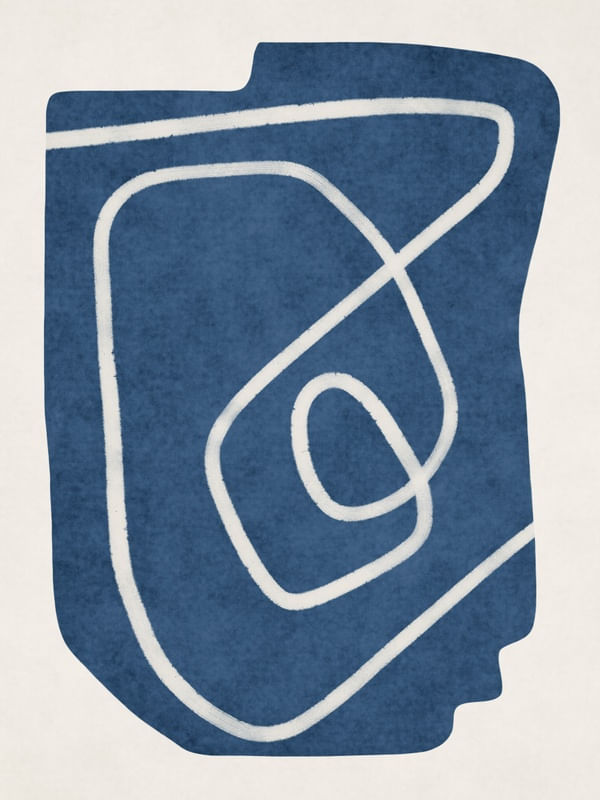 MINIMALIST ABSTRACT ART - BLUE 01