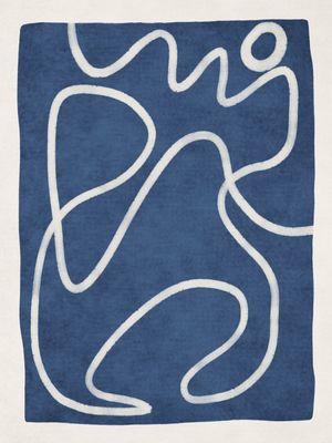 MINIMALIST ABSTRACT ART - BLUE 02
