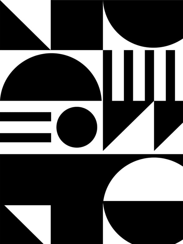 BAUHAUS MINIMALISTA PRETO
