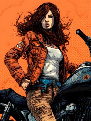 MOTOR WOMAN BY AI