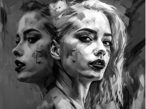 TWIN GIRLS BY AI