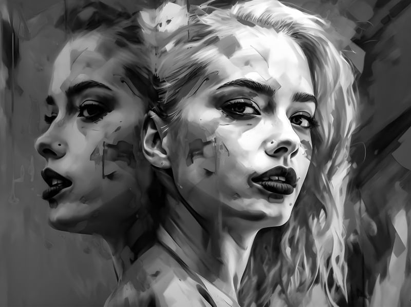 TWIN GIRLS BY AI
