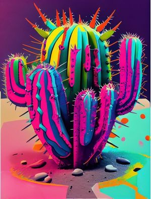 CACTO COLOR 04 BY AI