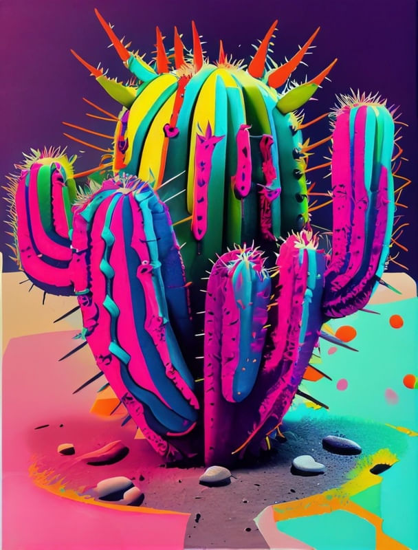 CACTO COLOR 04 BY AI