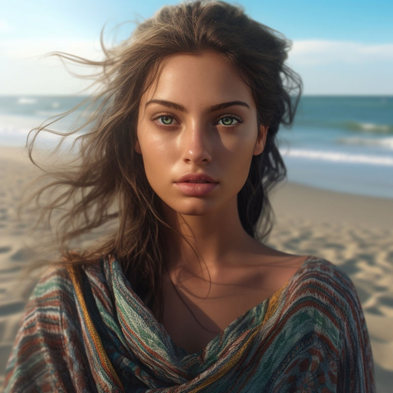 MORENA ROSA PRAIA PRINCE BY AI