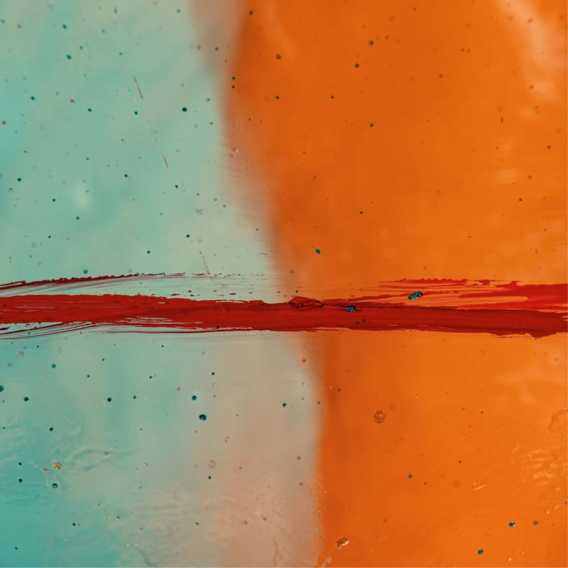 ARTE ABSTRATA LARANJA
