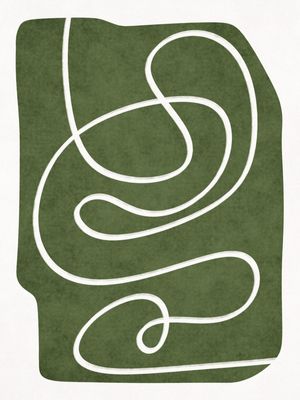 MINIMALIST ABSTRACT LINE - GREEN 01