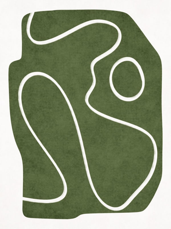 MINIMALIST ABSTRACT LINE - GREEN 02