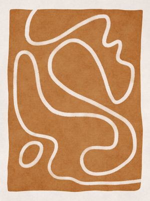 MINIMALIST ABSTRACT ART - GOLDEN 01