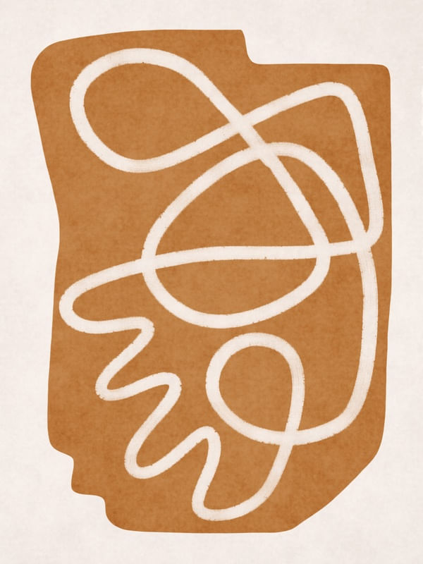 MINIMALIST ABSTRACT ART - GOLDEN 02