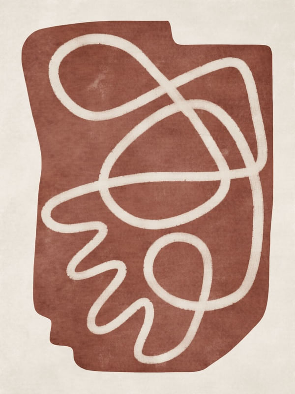 MINIMALIST ABSTRACT ART - TERRACOTTA 01
