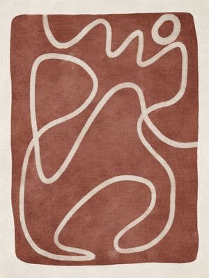MINIMALIST ABSTRACT ART - TERRACOTTA 02