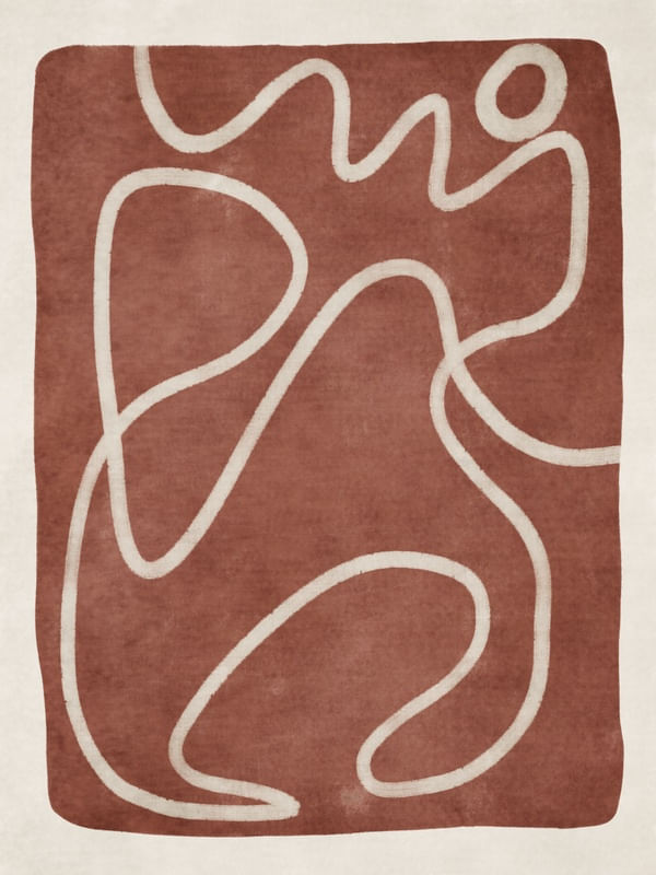 MINIMALIST ABSTRACT ART - TERRACOTTA 02