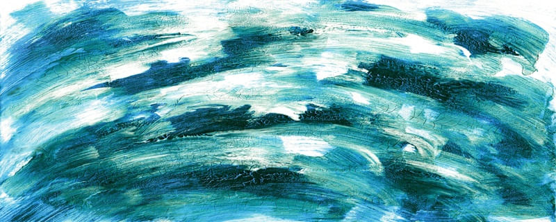 AQUIESCENCE 2 CERCETA PANO - ABSTRATO ONDAS COLORIDO TEXTURIZADO PINCELADAS PINTURA