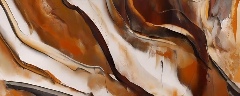 WABI-SABI TONS TERROSOS - ABSTRACT ART - 82A-PH BY AI
