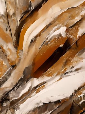 WABI-SABI TONS TERROSOS - ABSTRACT ART - 74A BY AI