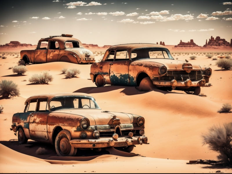 OLD CAR BY AI - HOTT