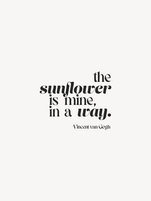 QUOTE ABOUT SUNFLOWER