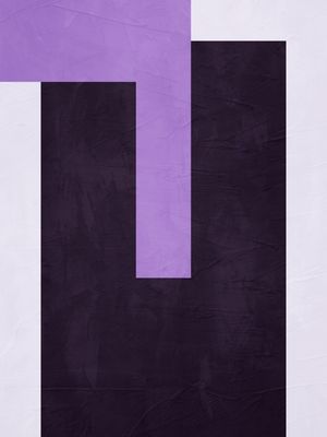 QUADRO DECORAIVO COLORIDO DIGITAL LAVENDER - ABSTRATO GEOMÉTRICO - 722A2