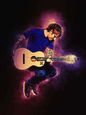 SPIRIT OF ED SHEERAN JUMPING WITH GUITAR