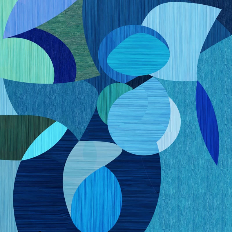 MARQUETERIE 2 BLUE